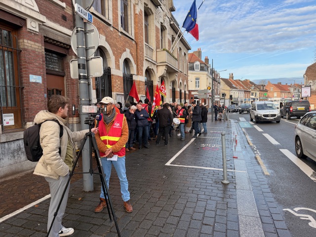 Vue de mobilisation syndicale